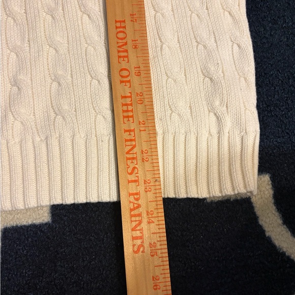 Ralph Lauren Women’s Ivory Cable Knit Sweater - Picture 4 of 5